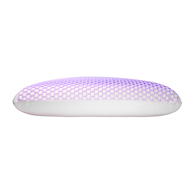 TPE Planets Purple Harmony Pillow for Sleeping Supportive Elastic Grid Hex with 100% Soft Talalay Latex Pillow Core Relieves